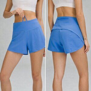 Lululemon Speed Up Mid-Rise Lined Short 4" Blue Nile Size 6